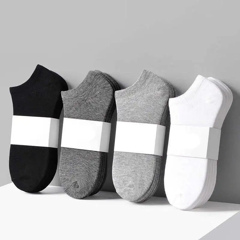Men's Breathable Cotton Ankle Socks (5 Pairs)