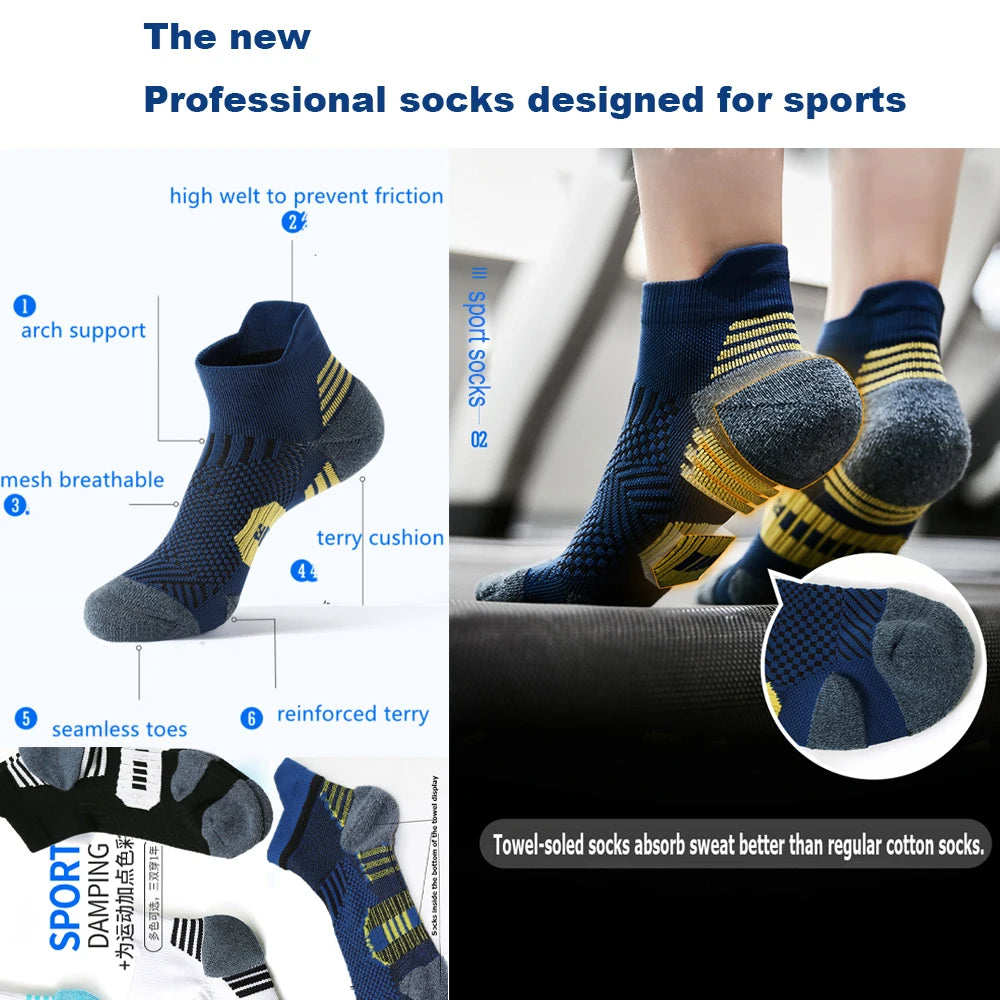 Non-Slip Training Socks (3 Pairs)