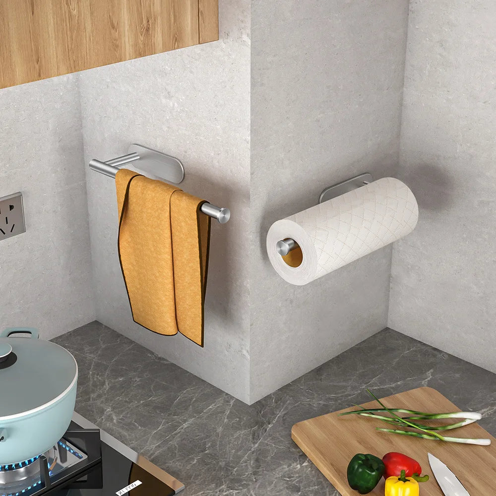 Adhesive Kitchen Paper Towel Holder