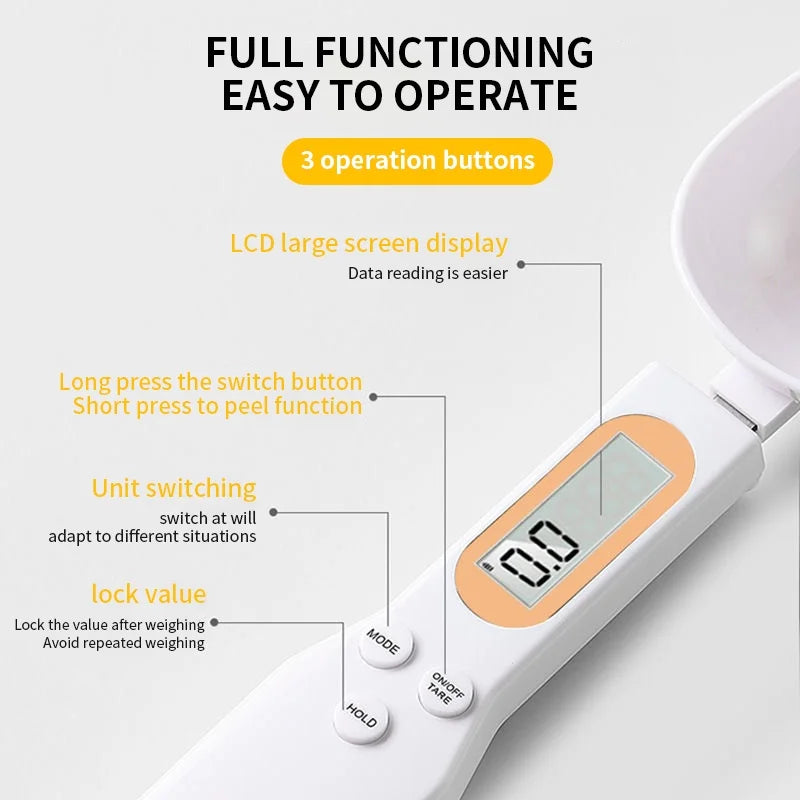 Digital Measuring Spoon Scale (0.1–500g)