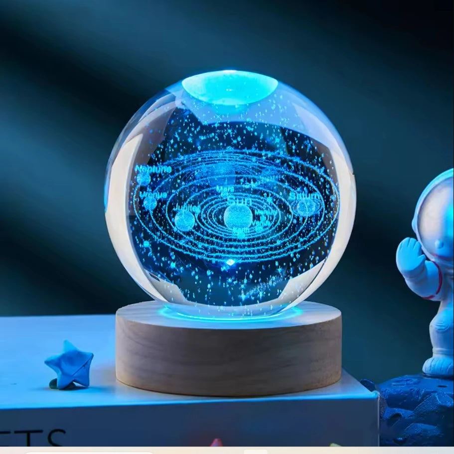 3D Solar System Crystal Ball