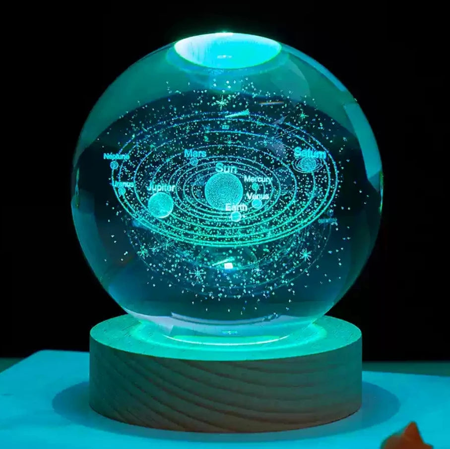 3D Solar System Crystal Ball