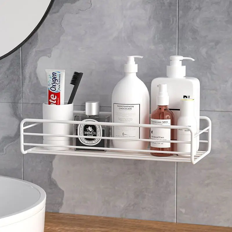 No-Drill Corner Shower Caddy Shelf