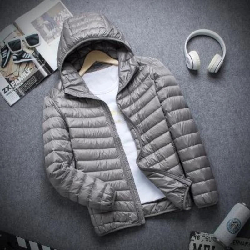 Men's Lightweight Hooded Down Jacket