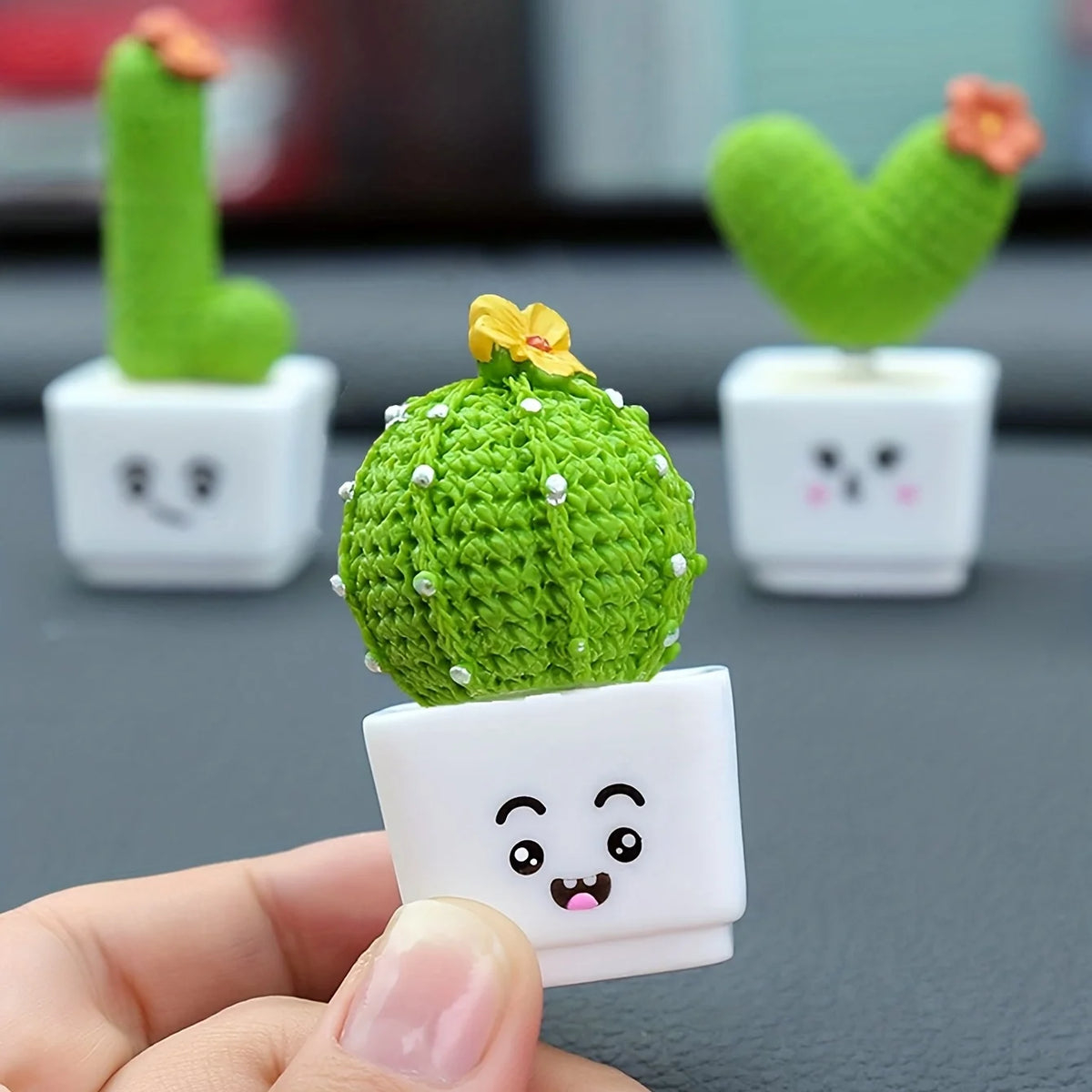 Mini Resin Succulent Plant Set (4 Pcs)