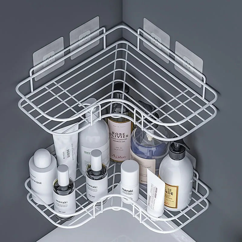 No-Drill Corner Shower Caddy Shelf