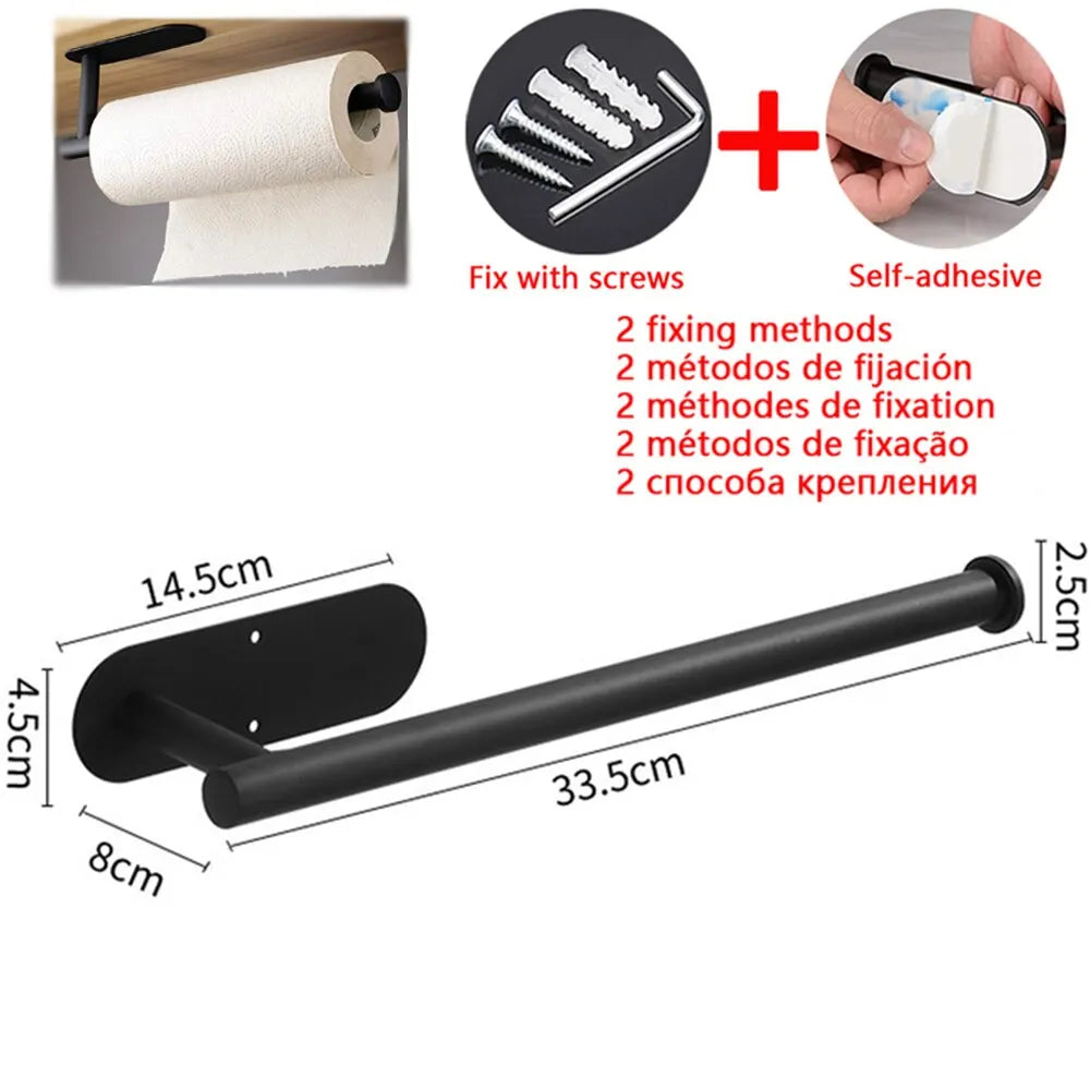Adhesive Paper Towel & Toilet Roll Holder