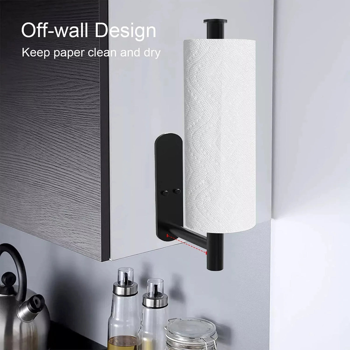Adhesive Kitchen Paper Towel Holder