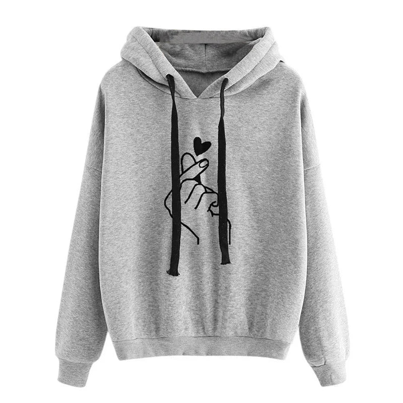 Women's Fleece Heart Hoodie