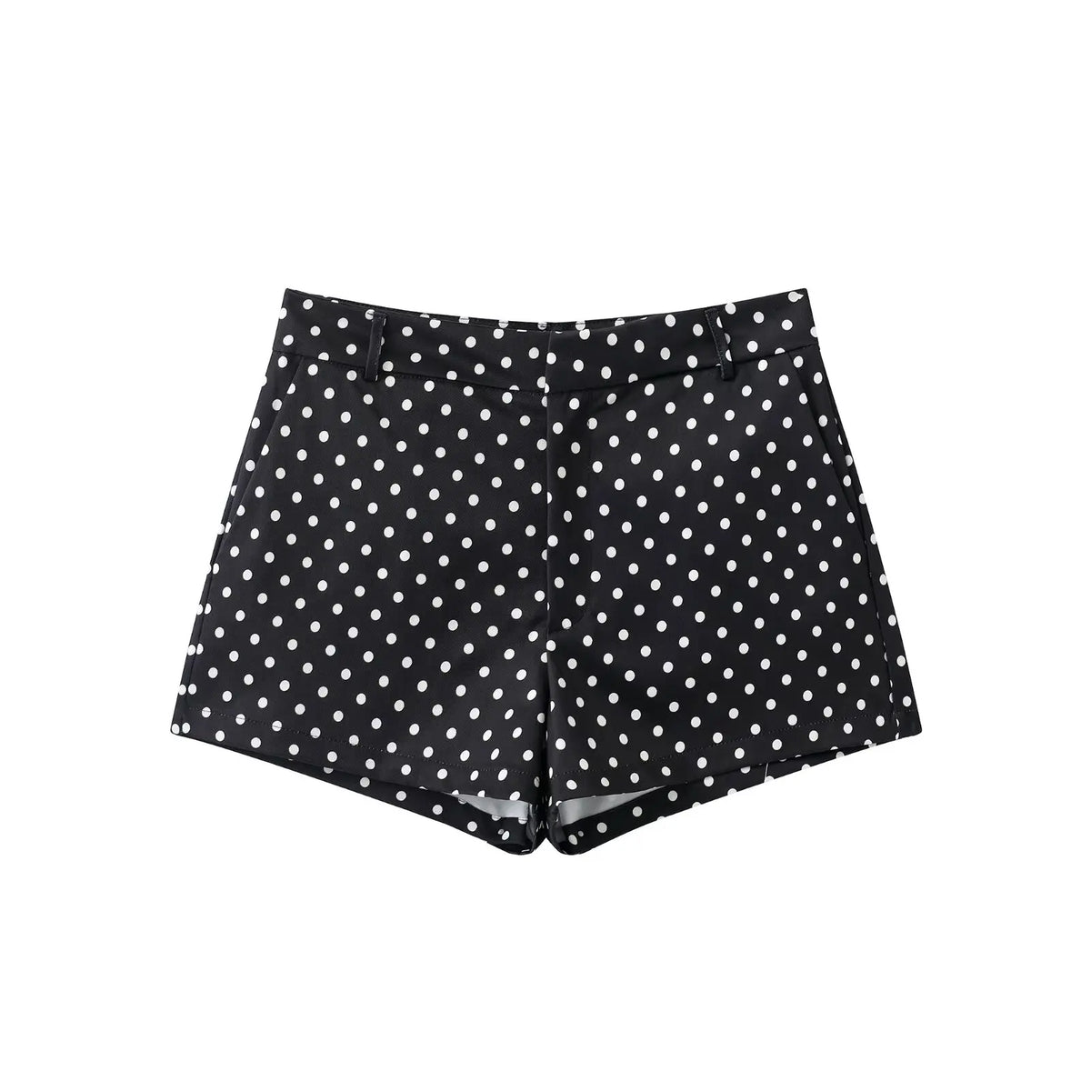 Women's Polka Dot Turtleneck Zip Jacket