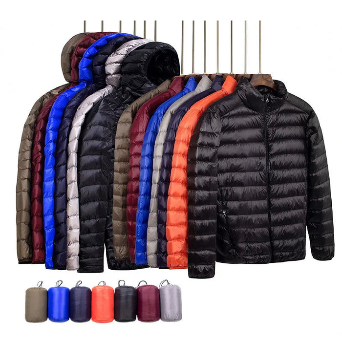 Men's Lightweight Hooded Down Jacket