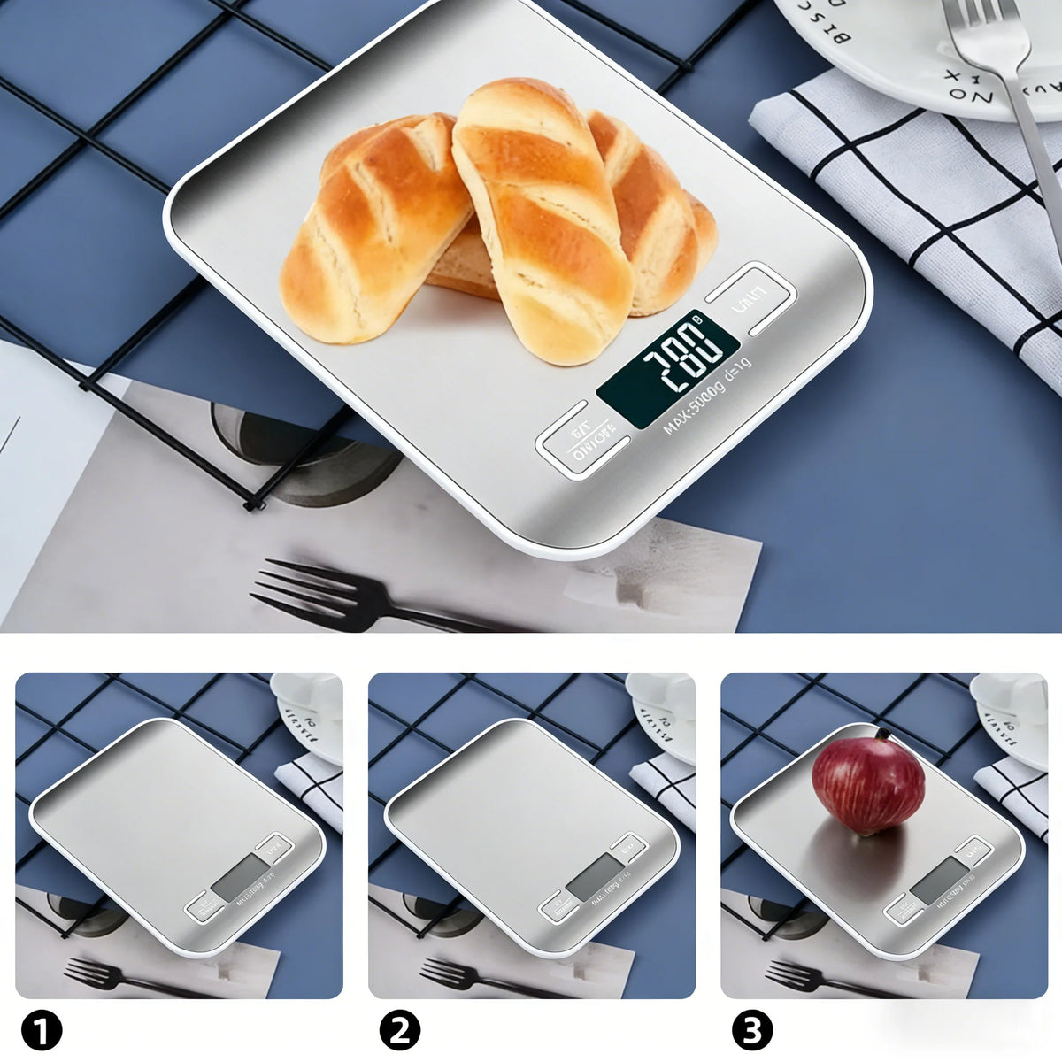 Digital Kitchen Scale with LED Display (5/10kg)