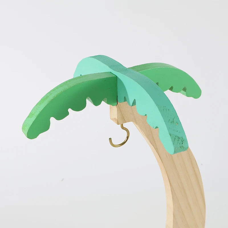 Wooden Leaf Banana Hanger Fruit Rack