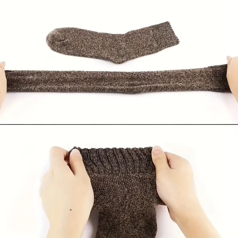 Men's Thick Warm Mid-Calf Socks (3/5 Pairs)