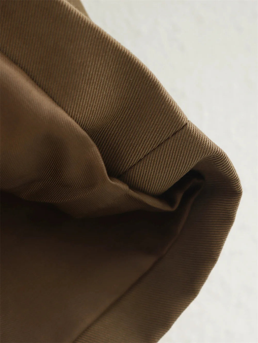 Women's Vintage Double-Breasted Cropped Trench