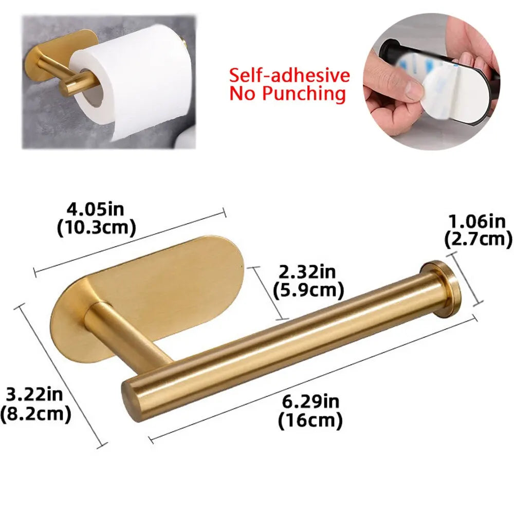 Adhesive Paper Towel & Toilet Roll Holder