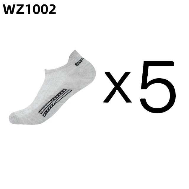 Men's Breathable Cotton Ankle Socks (5 Pairs)
