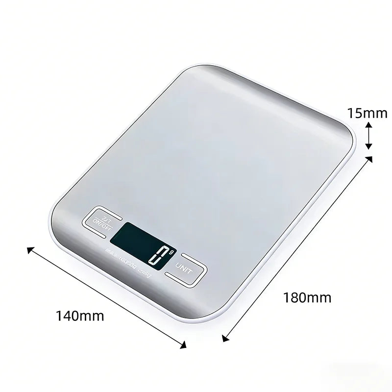 Digital Kitchen Scale with LED Display (5/10kg)