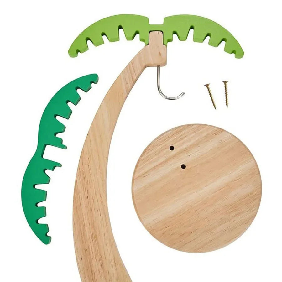 Wooden Leaf Banana Hanger Fruit Rack