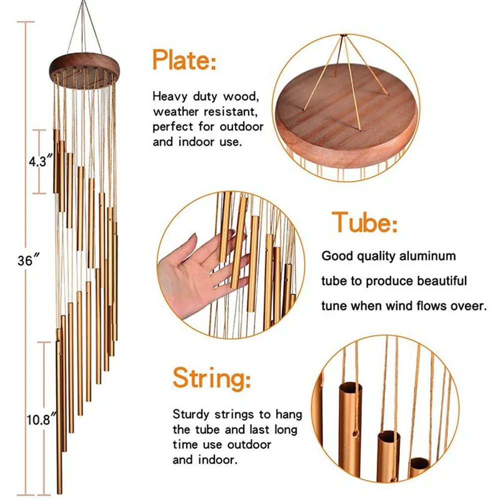 12-Tube Aluminum Wind Chimes