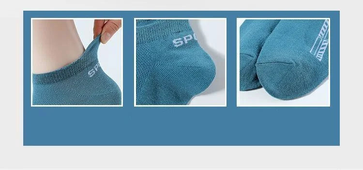 Men's Breathable Cotton Ankle Socks (5 Pairs)