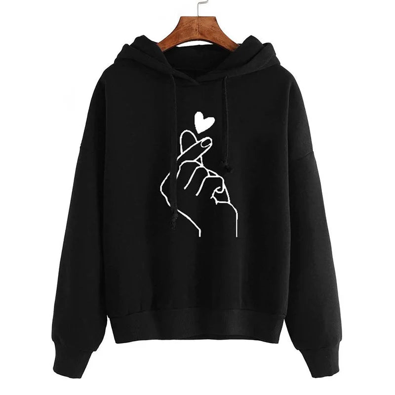Women's Fleece Heart Hoodie