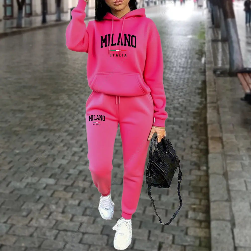 Women's 2-Piece Hoodie & Pants Tracksuit