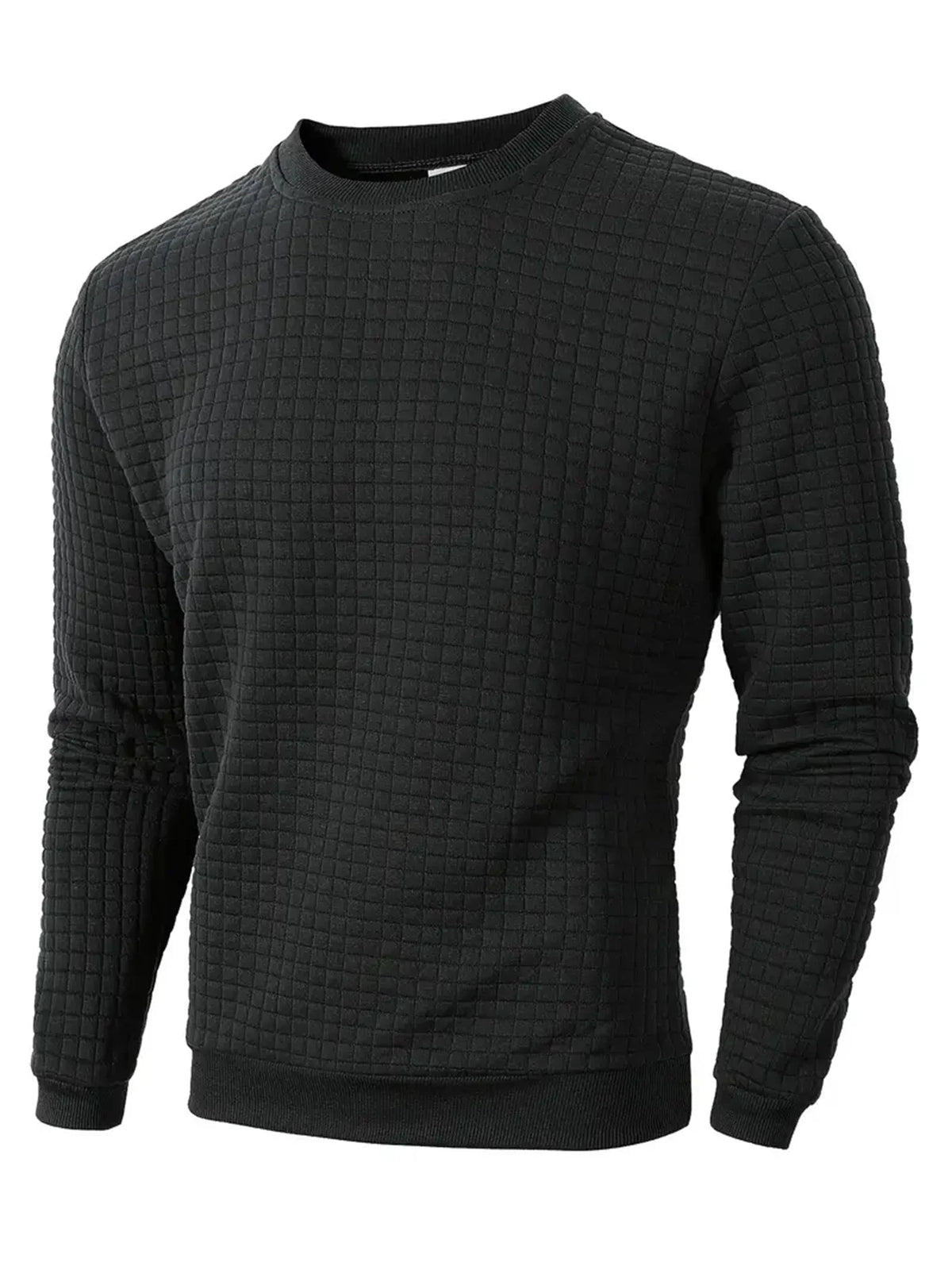 Men's Jacquard Crew Neck Sweater