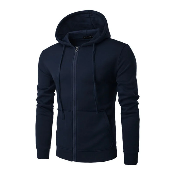 Men's Slim Fit Zip-Up Hoodie Jacket
