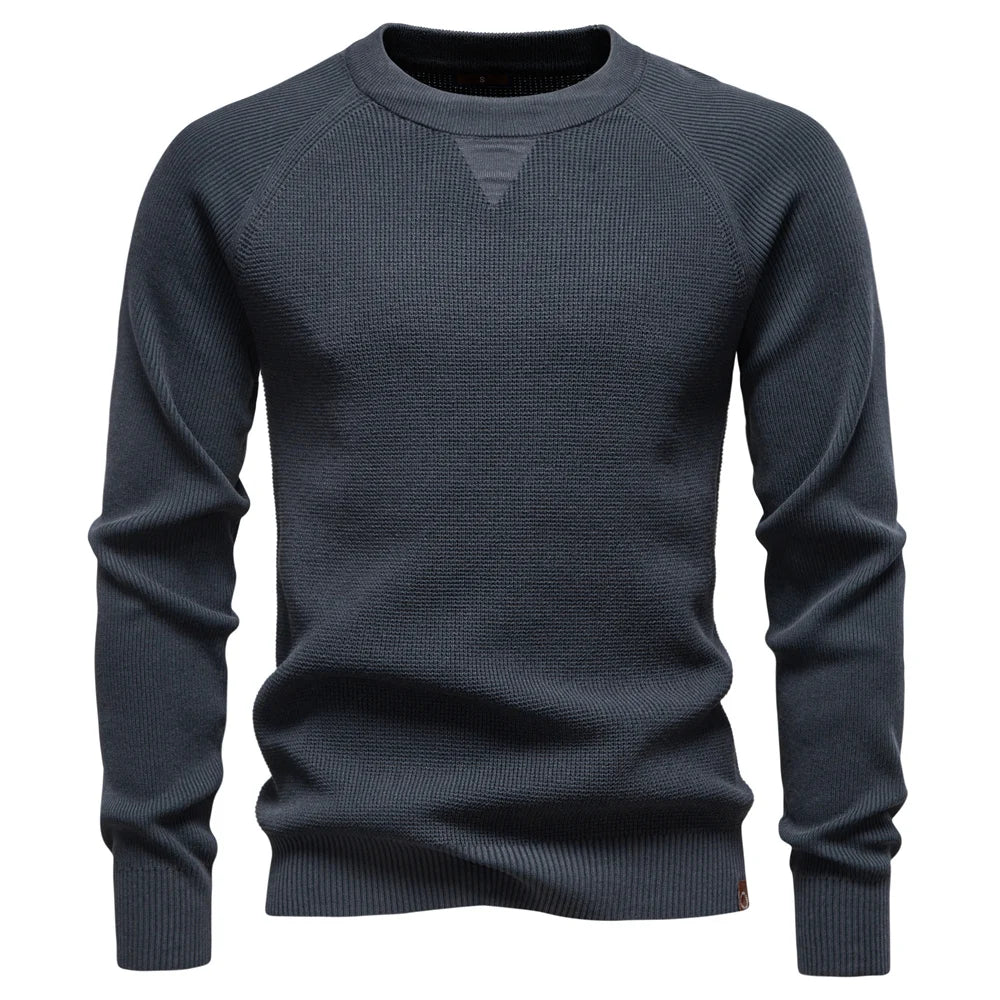 Men's Long Sleeve Henley Polo Shirt
