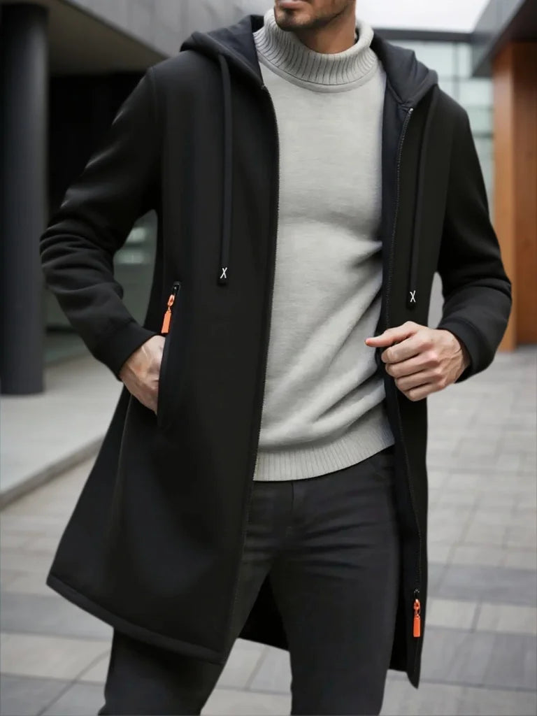 Men's Fleece Zip-Up Hoodie Jacket