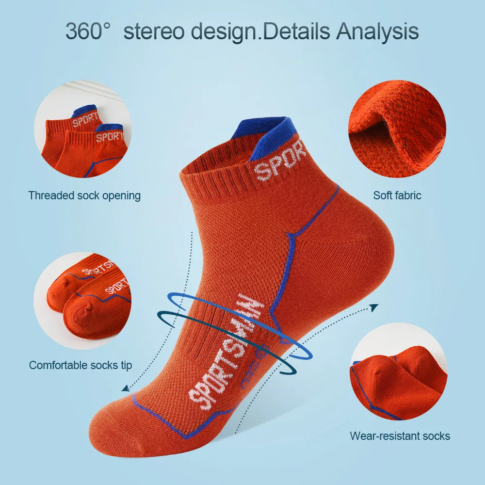 Men's Breathable Mesh Sports Socks (6 Pairs)