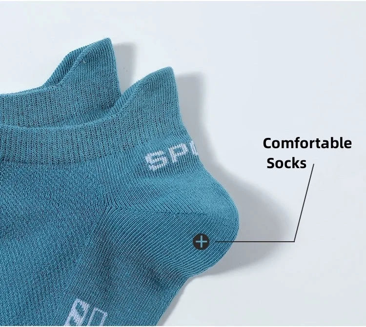 Men's Breathable Cotton Ankle Socks (5 Pairs)