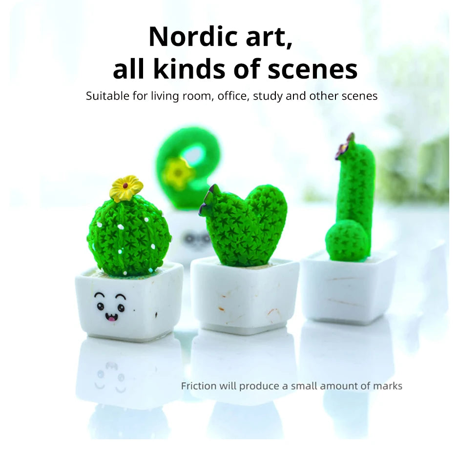 Mini Resin Succulent Plant Set (4 Pcs)