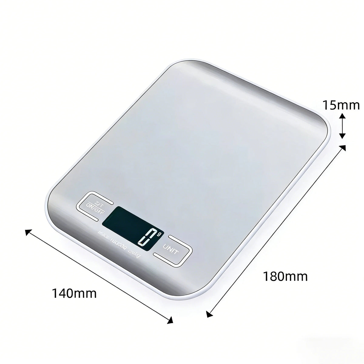 Digital Kitchen Scale with LED Display (5/10kg)