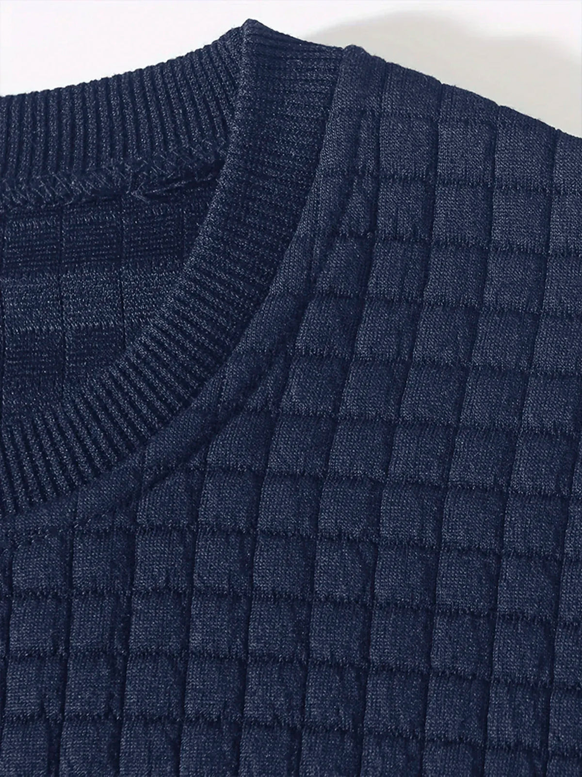 Men's Jacquard Crew Neck Sweater