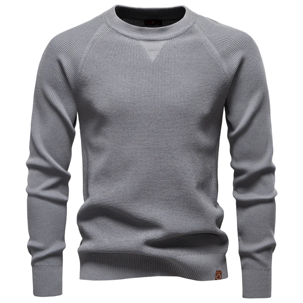 Men's Long Sleeve Henley Polo Shirt