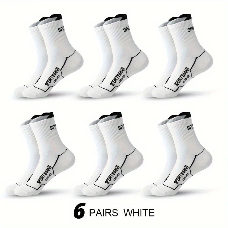 Men's Breathable Mesh Sports Socks (6 Pairs)