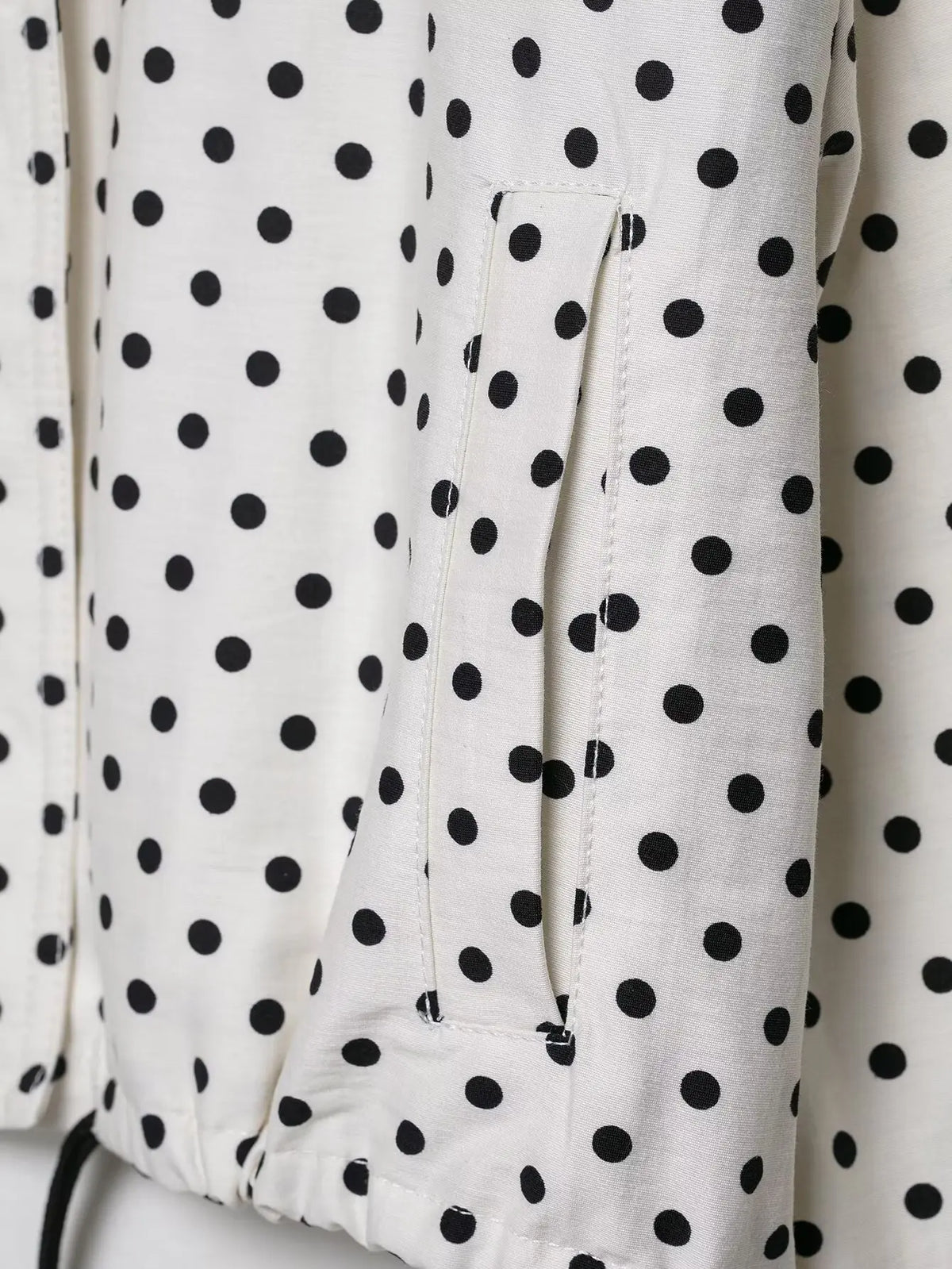 Women's Polka Dot Turtleneck Zip Jacket