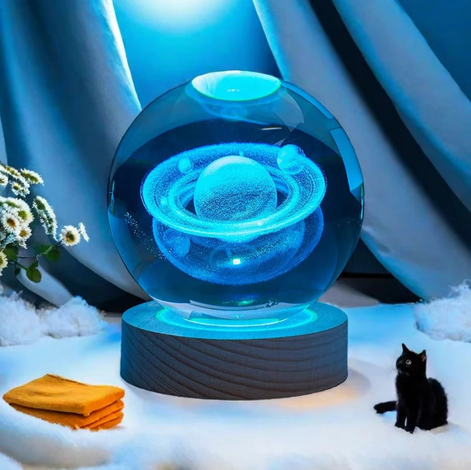 3D Solar System Crystal Ball