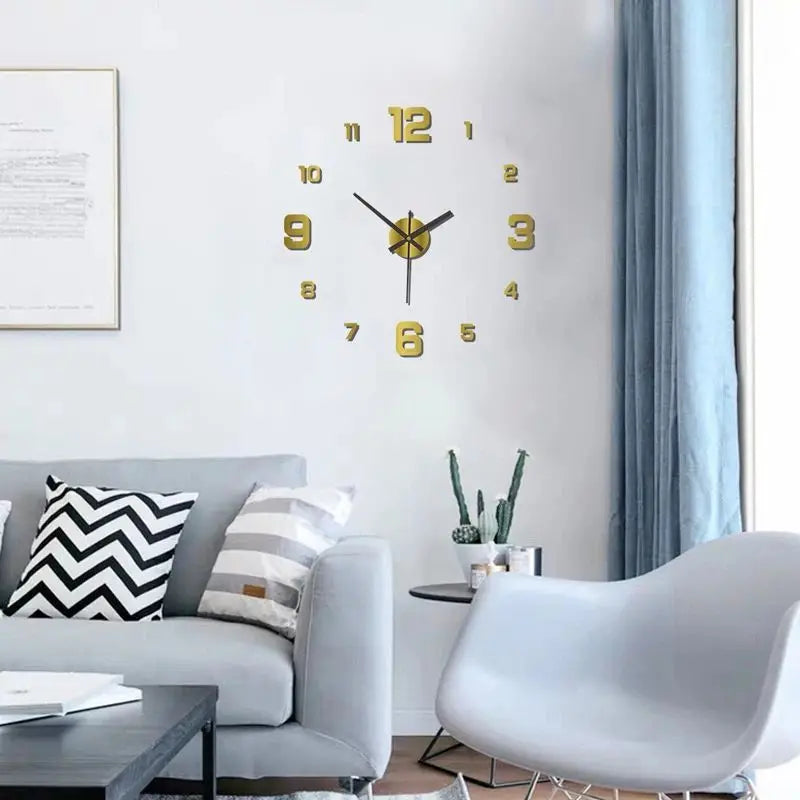 Frameless DIY Silent Wall Clock