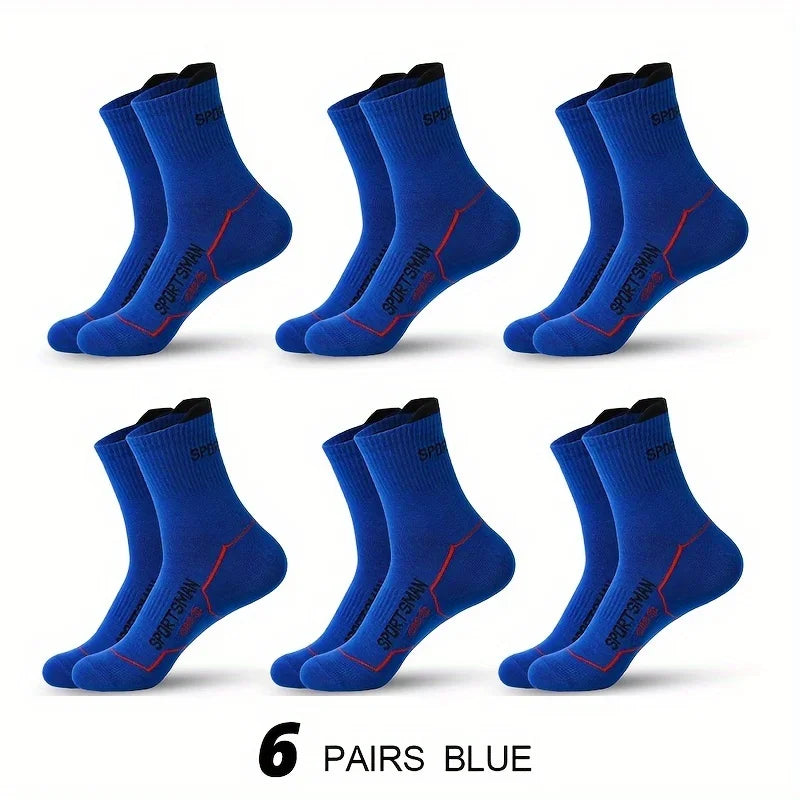 Men's Breathable Mesh Sports Socks (6 Pairs)