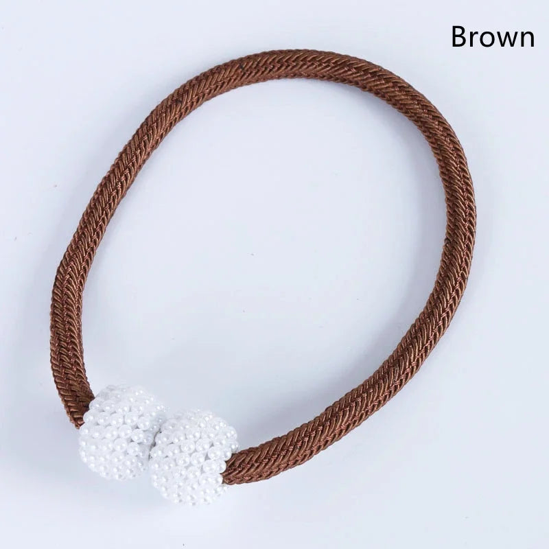 Magnetic Pearl Curtain Tieback Clips