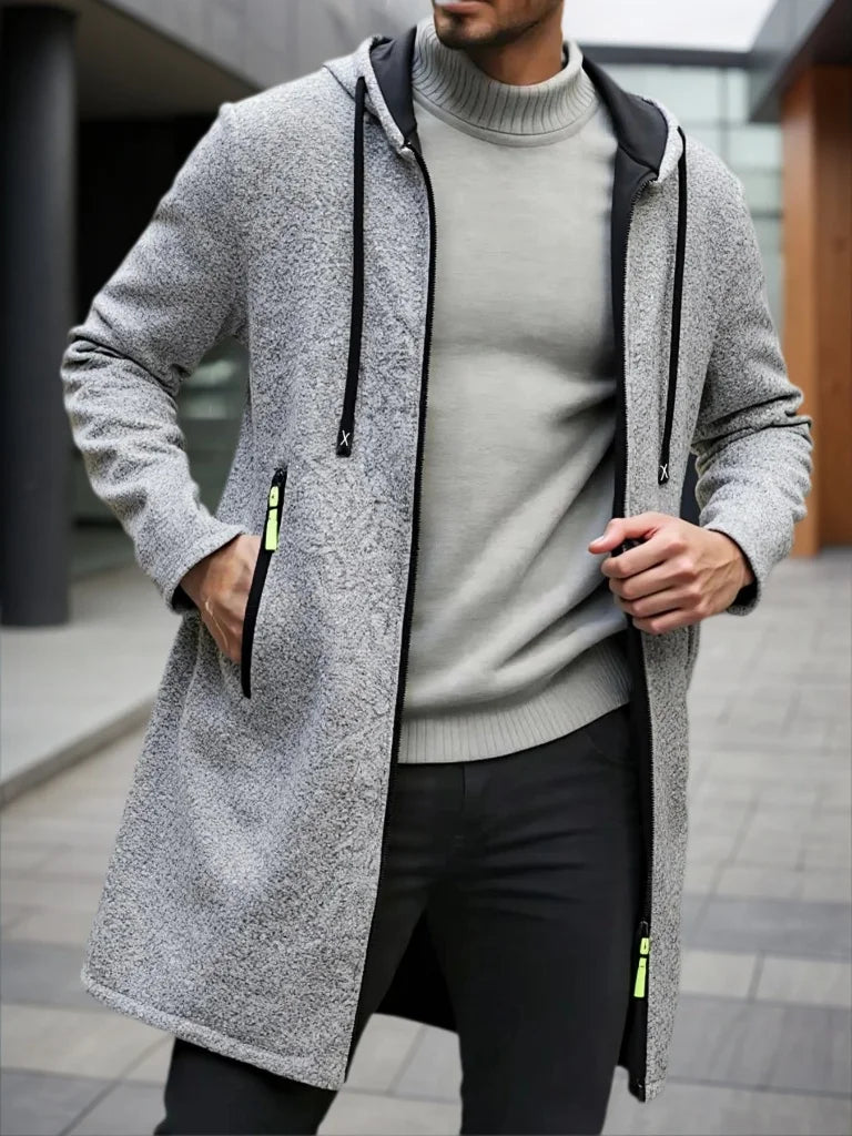 Men's Fleece Zip-Up Hoodie Jacket