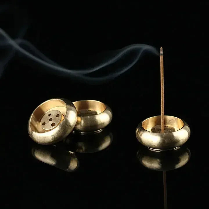 Bronze Lotus Incense Stick Holder