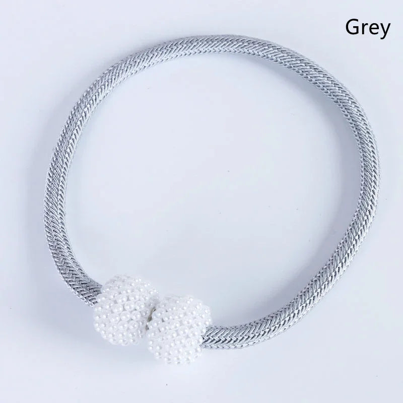 Magnetic Pearl Curtain Tieback Clips