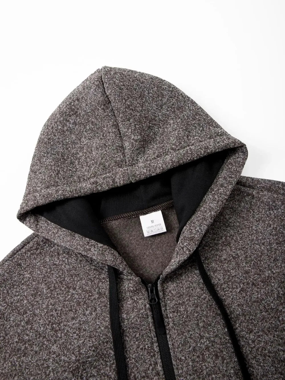 Men's Fleece Zip-Up Hoodie Jacket