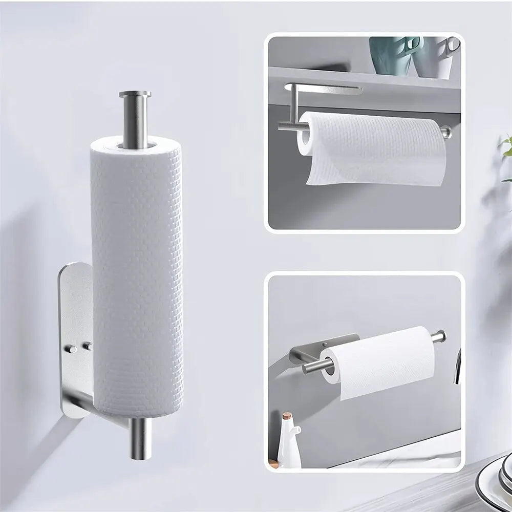 Adhesive Paper Towel & Toilet Roll Holder