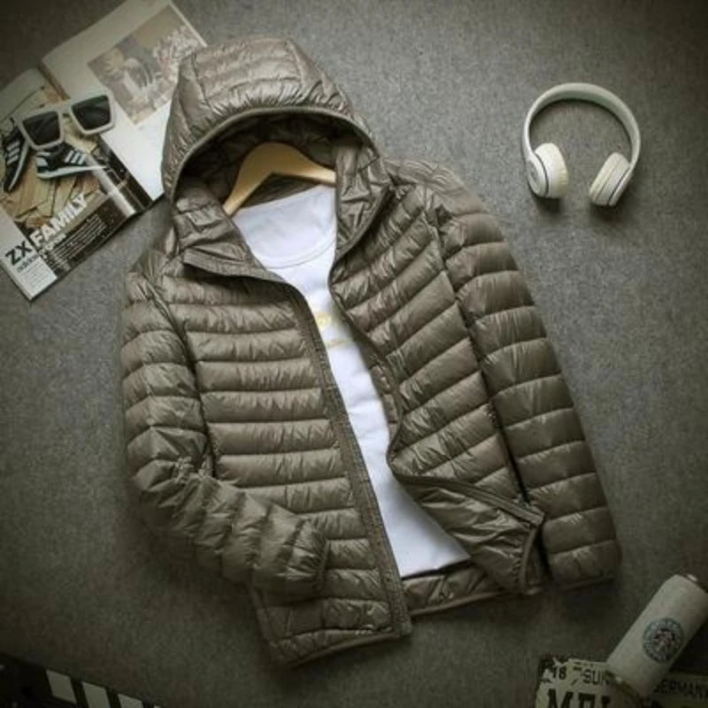 Men's Lightweight Hooded Down Jacket