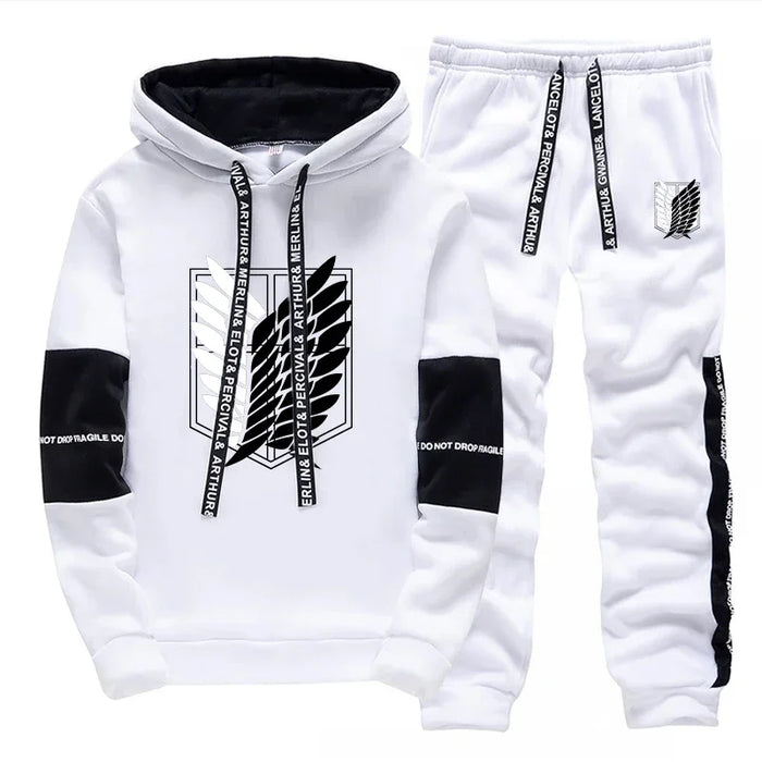 Men's Printed Hoodie & Jogger Tracksuit